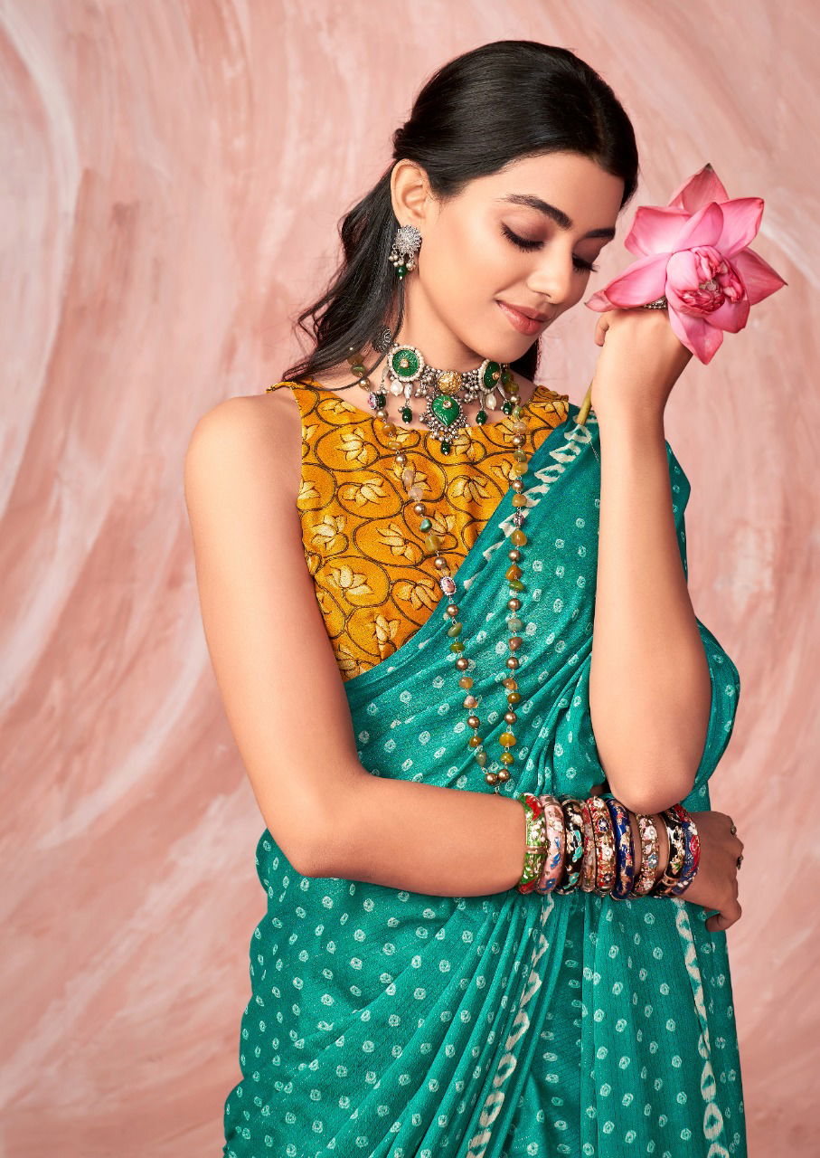 Stavan Tarang New Fancy Silk Designer Printed Saree Collection